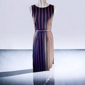 Carmen Marc Valvo, sheath dress, size M, excellent condition, exposed back zip